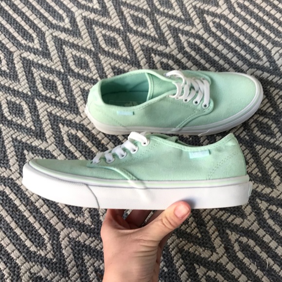 Vans Shoes - Vans Paisley mint green women’s 6
